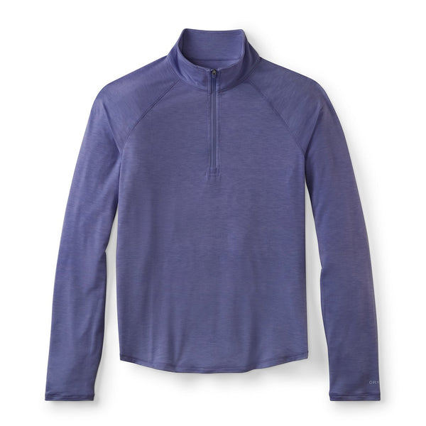 blue half zipped sweater on white background