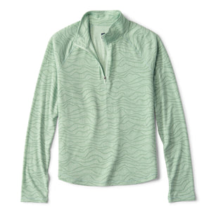 green half zipped sweater