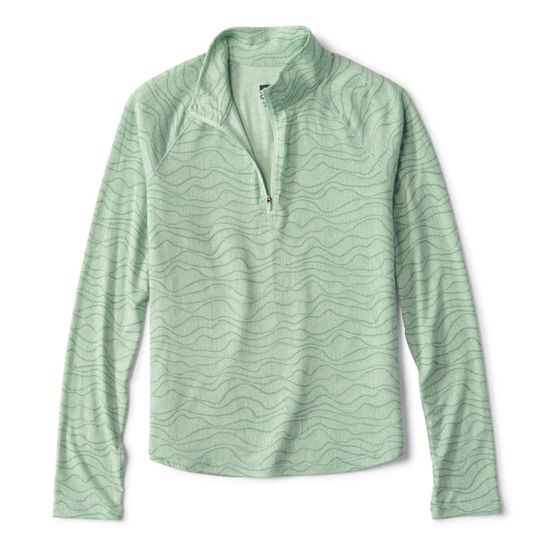 green half zipped sweater