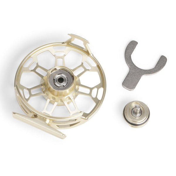 fly reel in pieces