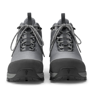 front of Orvis wading boots
