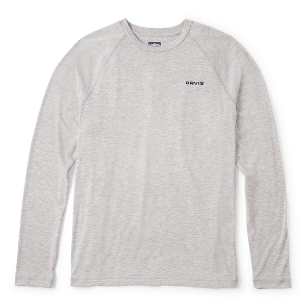 grey jumper with orvis logo