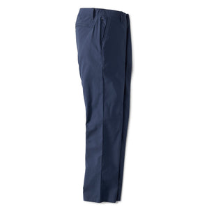 Navy blue pants on a white background