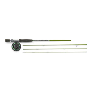 fly fishing rod displayed in pieces