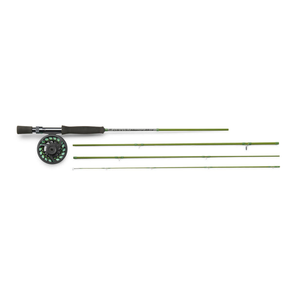 fly fishing rod displayed in pieces