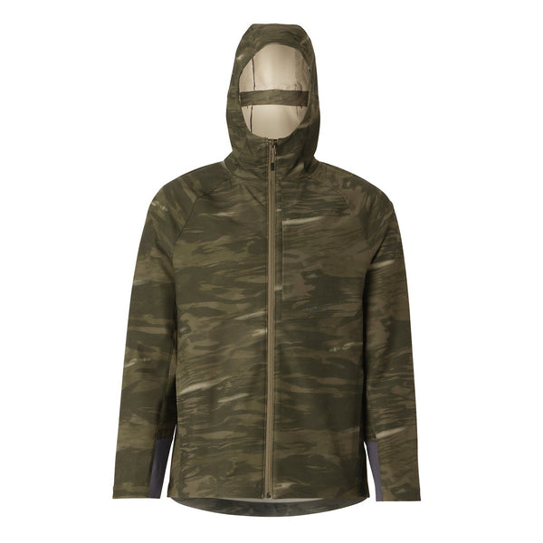 military colored jacket on white background