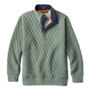 Green sweater with blue detail