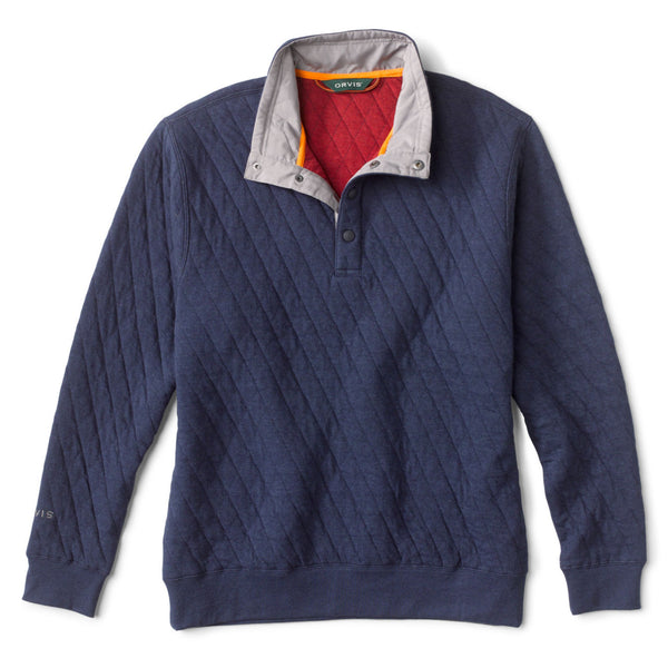 Outdoor Quilted Snap Sweatshirt