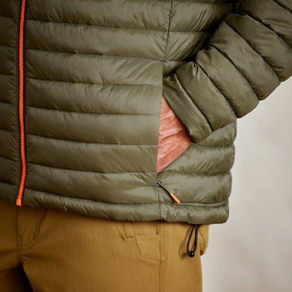 closeup of hand in pocket on jacket