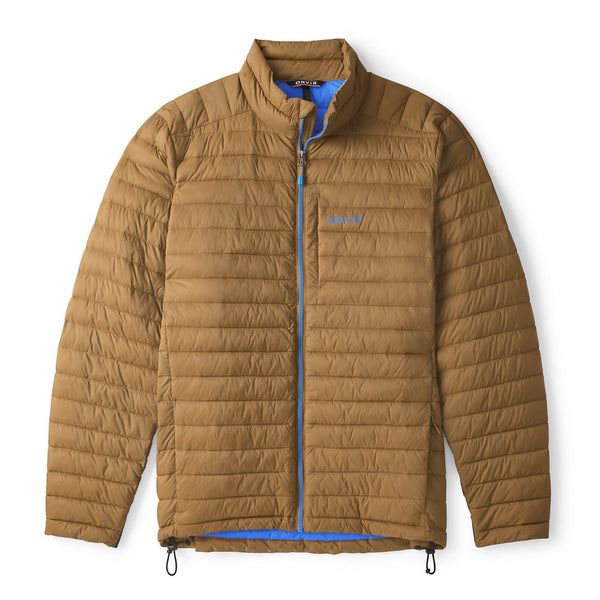 beige winter jacket from Orvis on white background