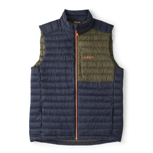 dark blue vest on white background