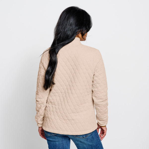Outdoor Quilted Quarter-Snap Sweatshirt