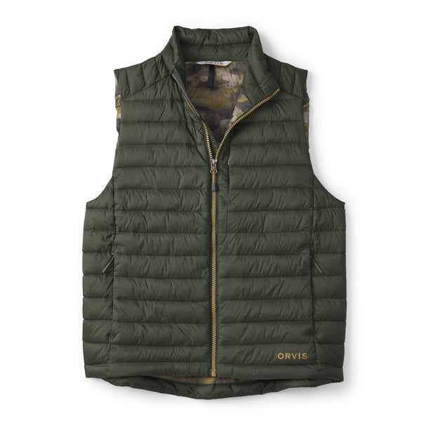 green vest from Orvis on white background