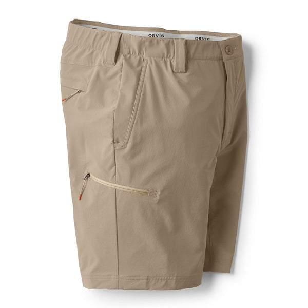 sideview of beige shorts for men from Orvis