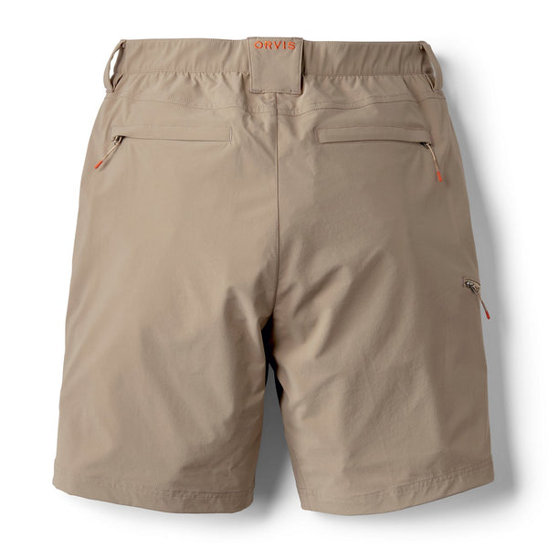 backside of beige shorts for men