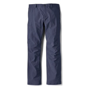 front of dark blue waterproof trousers
