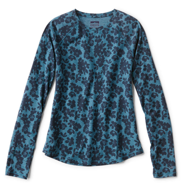 Women's DriCast™ Printed Long-Sleeved Crew
