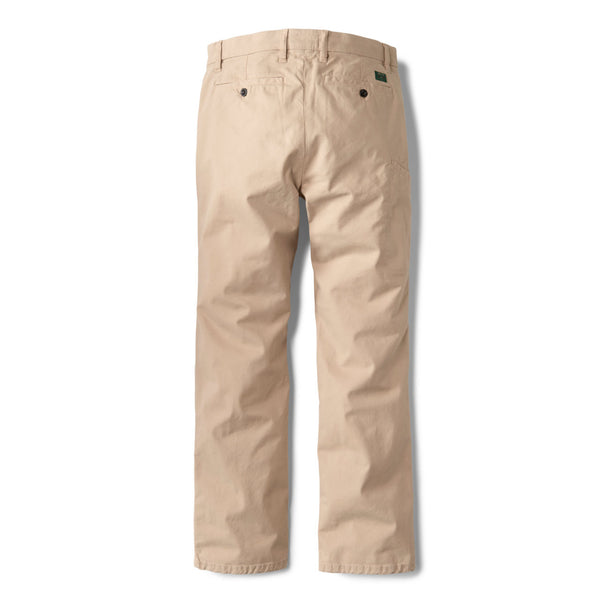 backside of beige trousers