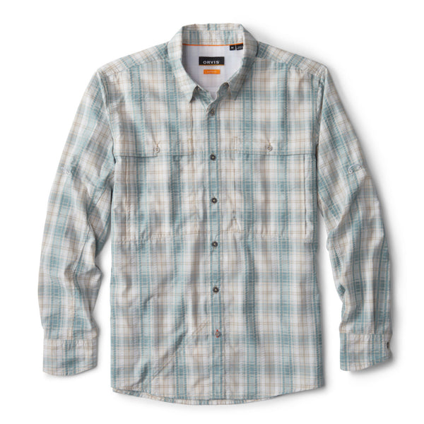 blue and grey checkered shirt