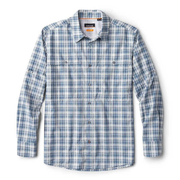 Orvis dark blue checkers shirt for men