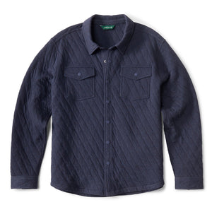 Product picture dark blue quilted jacket