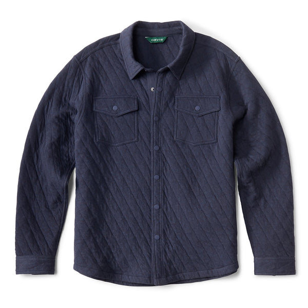 Product picture dark blue quilted jacket