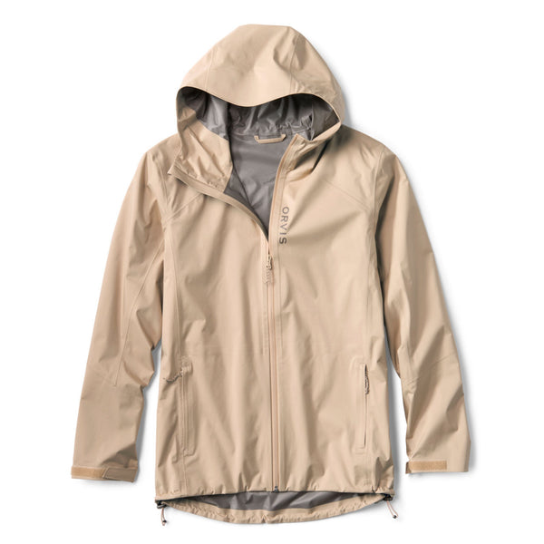 beige waterproof jacket from Orvis