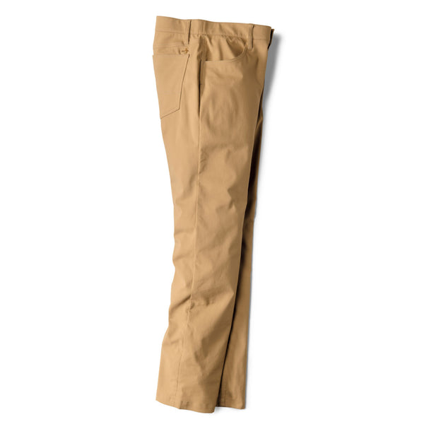 side of beige trousers