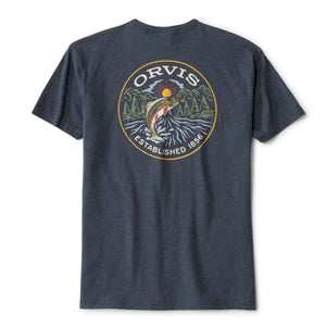 dark grey tshirt with orvis logo