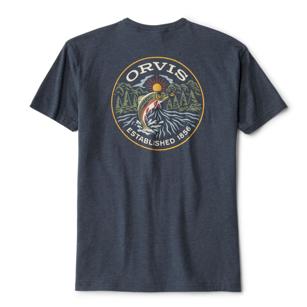 dark grey tshirt with orvis logo