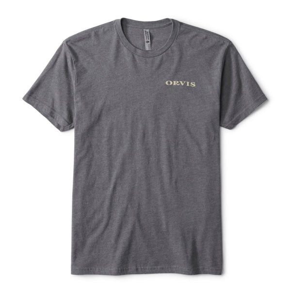 dark grey orvis t-shirt for men