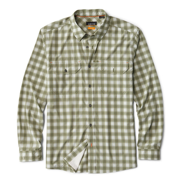 brown and white checkered shirt