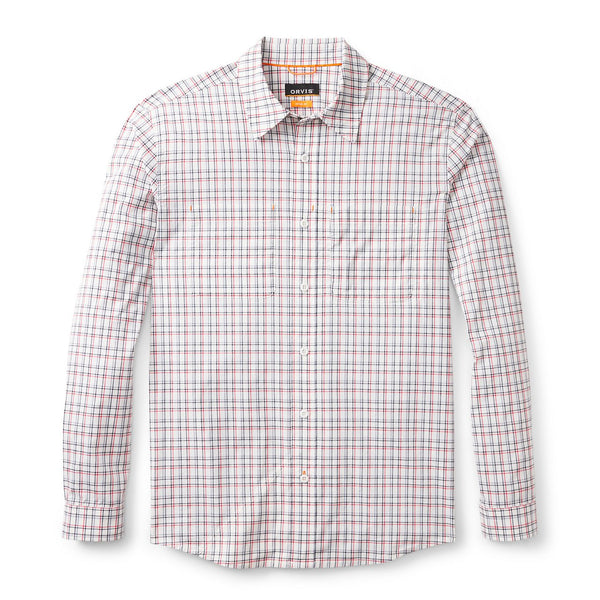 red checkered shirt on white background