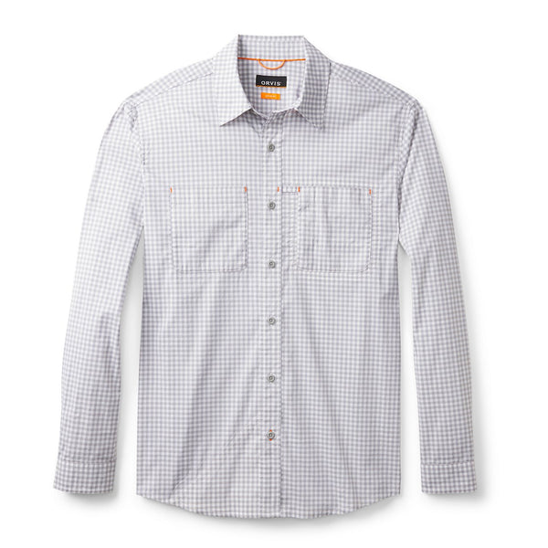 white checkered shirt on white background