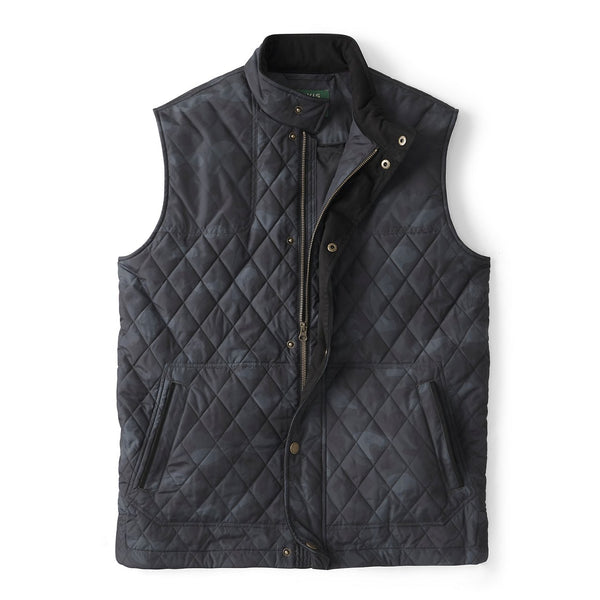 blue gilet on white background