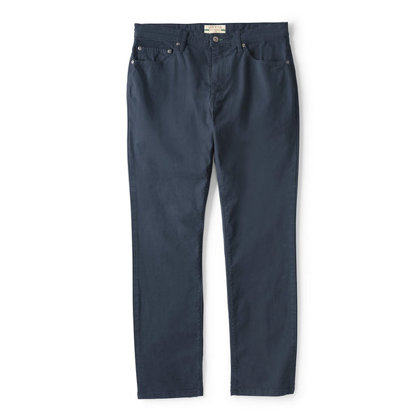 Navy blue pants on a white background