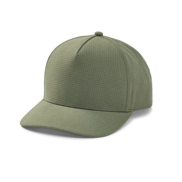 Green cap on white background