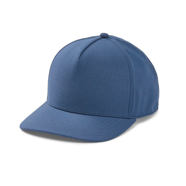 Blue cap on white background