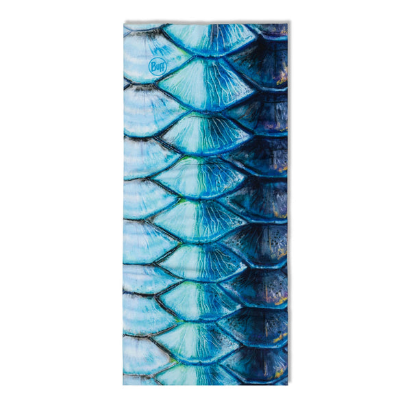 fish scale print bandana on white background
