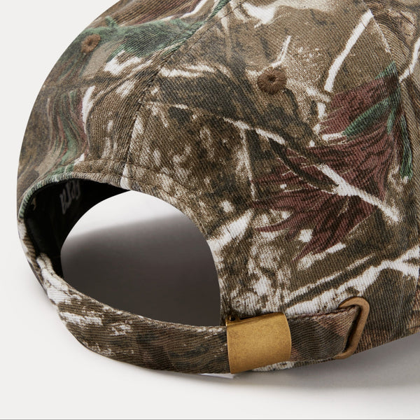 back of camo coloured cap on white background