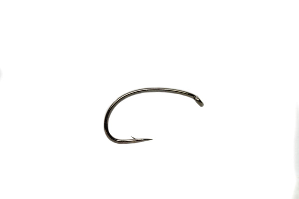 fly fishing hook on white background