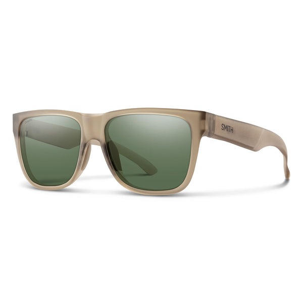 Matte summit crystal polarised sunglasses on white background