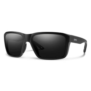 black polarised sunglasses with black glasses on white background