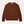Load image into Gallery viewer, A brown knit crewneck sweater with long sleeves, ribbed collar, cuffs, and hem, featuring a small white FERA logo on the lower left hem, displayed on a light gray background.
