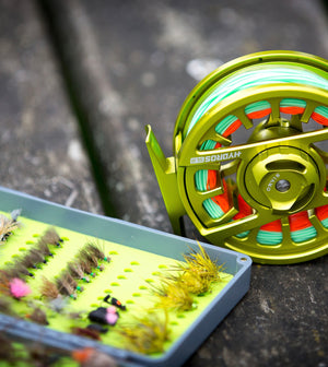 Hydros Fly-Reel and a Fly-Box.