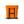 Load image into Gallery viewer, Orange cooler with black stand on a white background
