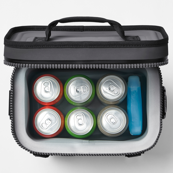 Yeti thin ice small in cooler with beverages in cans