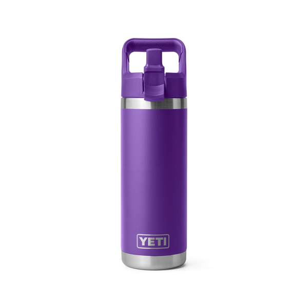 18oz purple Yeti rambler on white background