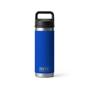 18oz yeti rambler in blue on white background