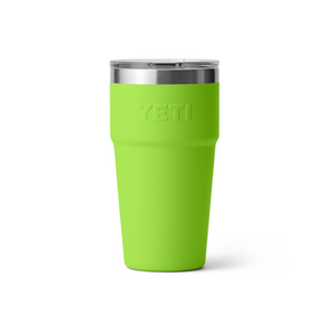 green yeti tumbler on white background